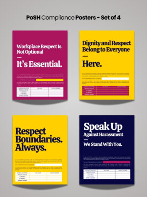 PoSH Compliance Posters Set of 4